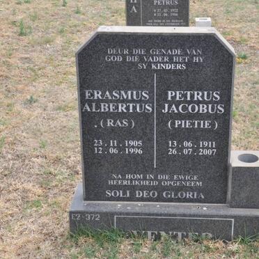 VENTER Erasmus Albertus 1905-1996 :: VENTER Petrus Jacobus 1911-2007
