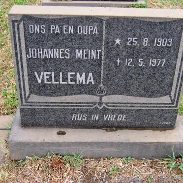 VELLEMA Johannes Meint 1903-1977