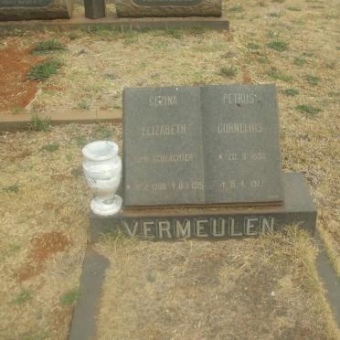 VERMEULEN Petrus Cornelius 1899-1977 &amp; Gezina Elizabeth SCHLACHTER 1908-1975