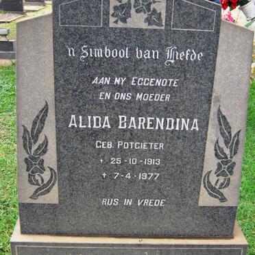 VENTER Alida Barendina nee POTGIETER 1913-1977