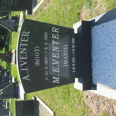 VENTER A.J. 1921-1988 &amp; M.E. 1925-12009