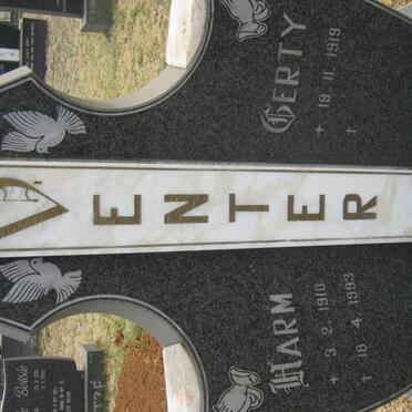 VENTER Harm 1910-1993 &amp; Gerty 1919-