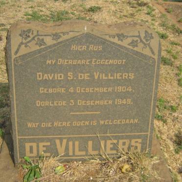 VILLIERS David S., de 1904-1949