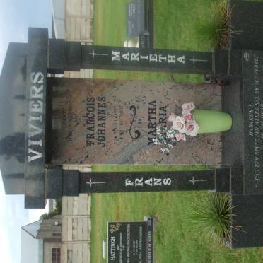 VIVIERS Francois Johannes 1957-2007 &amp; Martha Maria 1963-