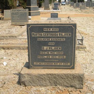 VILJOEN Martha Gertruida 1868-1938