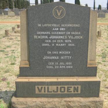 VILJOEN Hendrik Johannes 1879-1936 &amp; Johanna 1881-1968