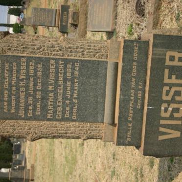 VISSER Johannes H. 1862-1938 &amp; Martha M. ENGELBRECHT 1869-1946