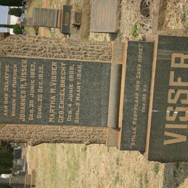 VISSER Johannes H. 1862-1938 &amp; Martha M. ENGELBRECHT 1869-1946