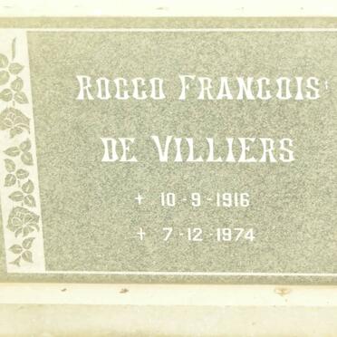 VILLIERS Rocco Francois, de 1916-1974