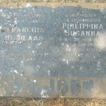 VILJOEN Francois Nicolaas -1970 &amp; Philippina Susanna 1910-1990