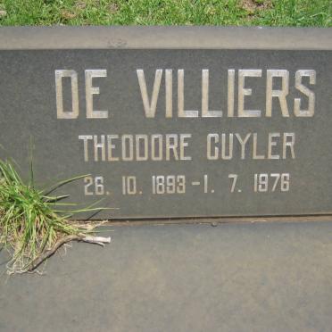 VILLIERS Theodore Cuyler, de 1893-1976