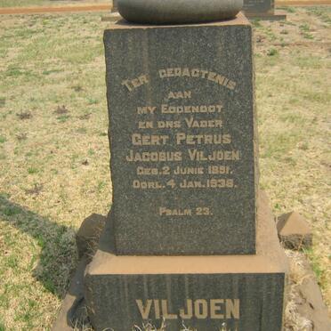 VILJOEN Gert Petrus Jacobus 1891-1938