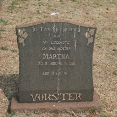 VORSTER Martha 1900-1961