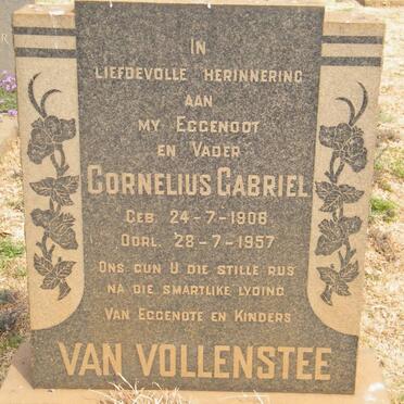 VOLLENSTEE Cornelius Gabriel, van 1908-1957