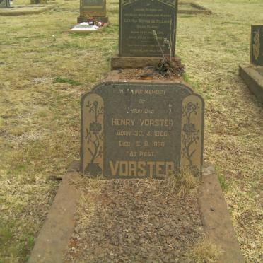 VORSTER Henry 1888-1960