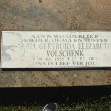 VOLSCHENK Maria Gertruida Elizabeth 1935-2001