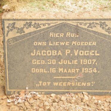 VOGEL Jacoba P. 1907-1954