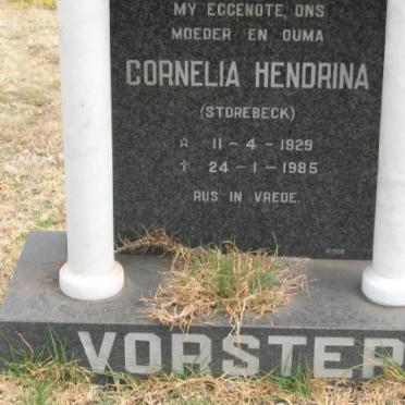 VORSTER Cornelia Hendrina nee STOREBECK 1929-1985