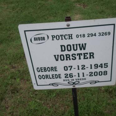 VORSTER Douw 1945-2008
