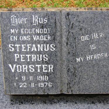 VORSTER Stefanus Petrus 1910-1976