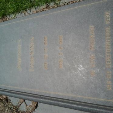 VORSTER Johannes Lodewikus 1906-1990 &amp; Anna Dorothea 1912-2005
