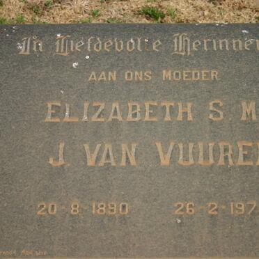 VUUREN Elizabeth S.M., J. van 1890-1975