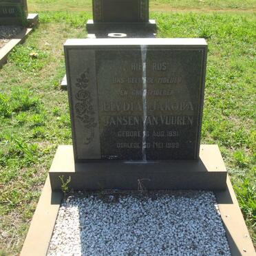 VUUREN Elydia Jakoba, Jansen van 1891-1989