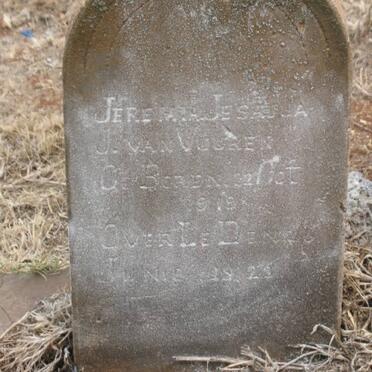 VUUREN Jeremia Jesaja, J. van 1918-1923