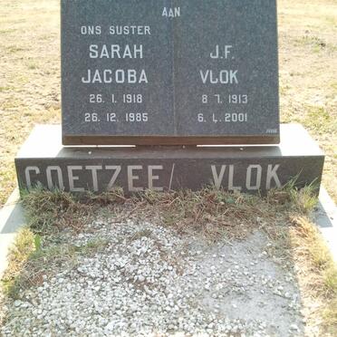 VLOK J.F. 1913-2001 :: COETZEE Sarah Jacoba 1918-1985