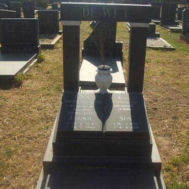 WET Jannie, de 1926-1985 &amp; Sus 1933-2008