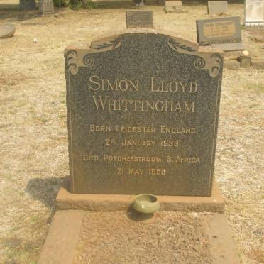 WHITTINGHAM Simon Lloyd 1933-1958