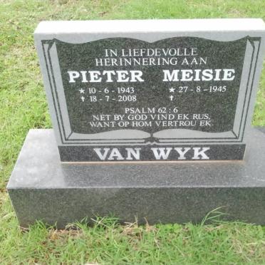 WYK Pieter, van 1943-2008 &amp; Meisie 1945-