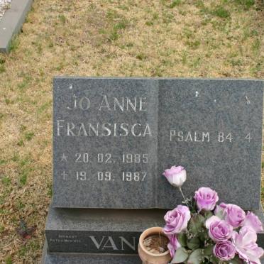 WYK Jo-Anne Fransisca, van 1985-1987