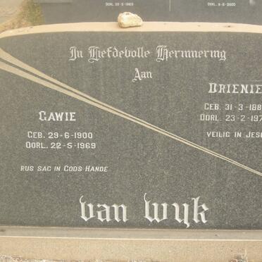 WYK Gawie, van 1900-1969 &amp; Drienie 1888-1978