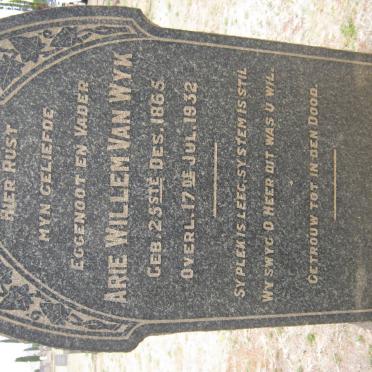 WYK Arie Willem, van 1965-1932