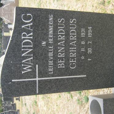 WANDRAG Bernardus Gerhardus 1931-1994