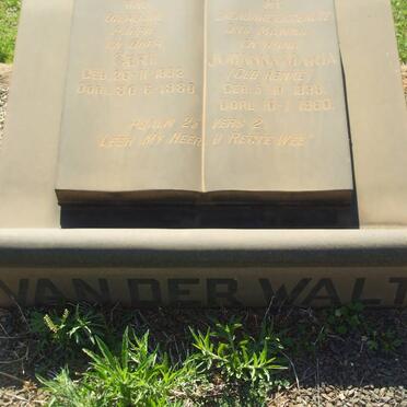 WALT Gert, van der 1892-1980 &amp; Johanna Maria RENKE 1898-1960