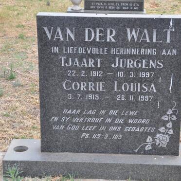 WALT Tjaart Jurgens, van der 1912-1997 &amp; Corrie Louisa 1915-1997