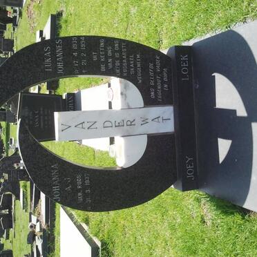 WAT Lukas Johannes, van der 1935-1994 &amp; Johanna A.J. ROOS 1937-