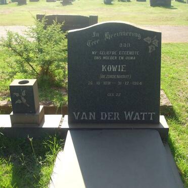 WATT Hendrik C.H., van der 1889-1972 &amp; Kowie BEZUIDENHOUT 1891-1964
