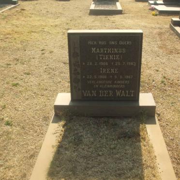 WALT Marthinus, van der 1906-1983 &amp; Irene 1906-1987