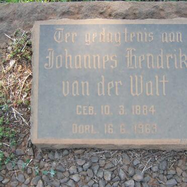 WALT Johannes Hendrik, van der 1884-1963