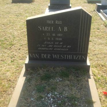 WESTHUIZEN Sarel A.B., van der 1912-1986