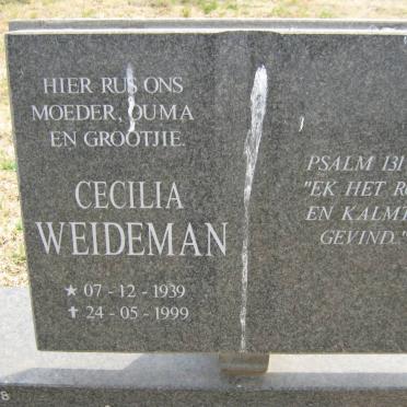 WEIDEMAN Cecilia 1939-1999
