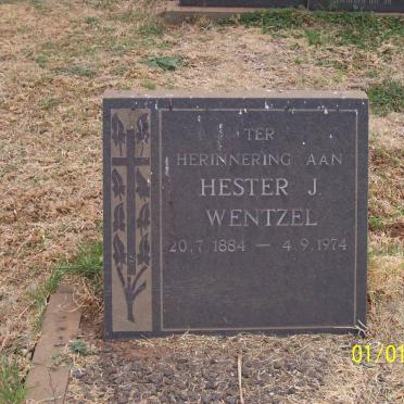 WENTZEL Hester J. 1884-1974