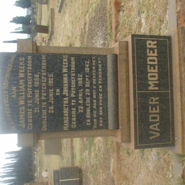 WEEKS James William 1858-1925 &amp; Margaretha Johanna 1862-1942