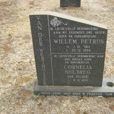 WESTHUIZEN Willem Petrus, van der 1914-1994 &amp; Cornelia Heilbreg PELSER 1925-