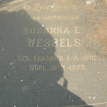 WESSELS Susanna E. nee ERASMUS 1882-1973