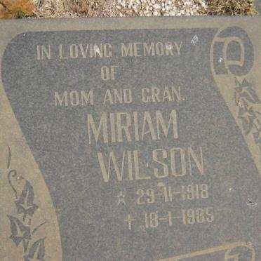 WILSON Miriam 1918-1985