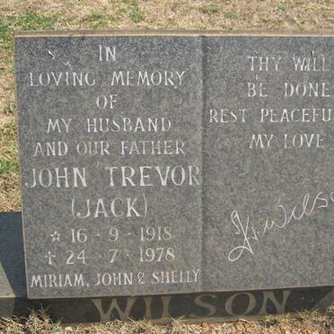 WILSON John Trevor 1918-1978